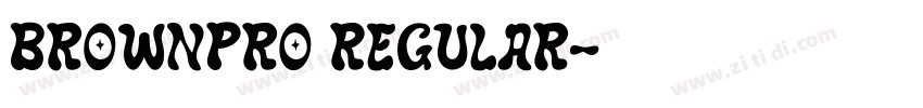 BrownPro Regular字体转换